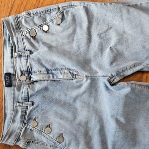 CURVE APPEAL SAILOR STYLE BUTTON JEANS sz 14/32